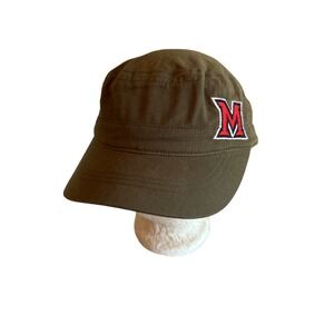 Adidas Olive Green Adjustable Baseball Cap With M Logo